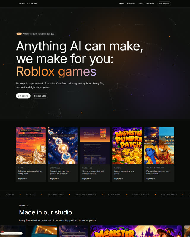 This website, designed and built by us